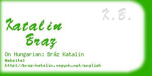 katalin braz business card