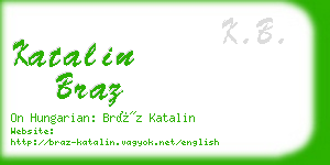 katalin braz business card